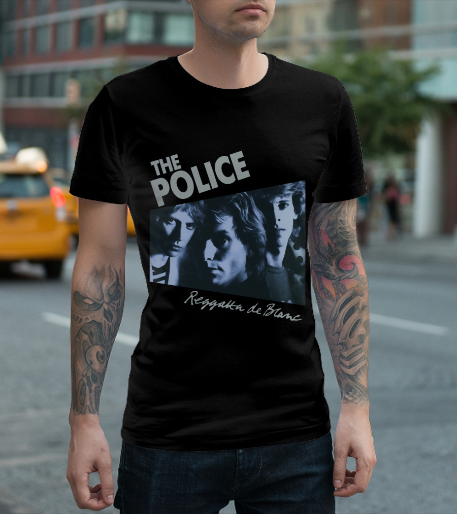 The Police Reggatta De Blanc Band Members Photo T-Shirt