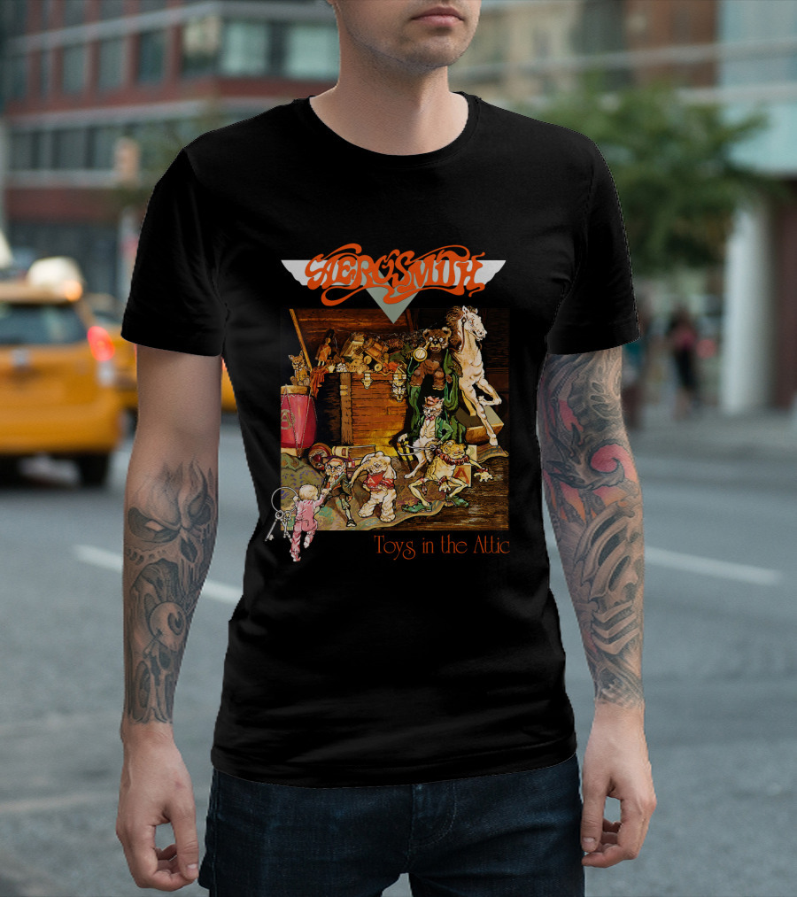 Aerosmith Toys in the Attic Album Cover T-Shirt