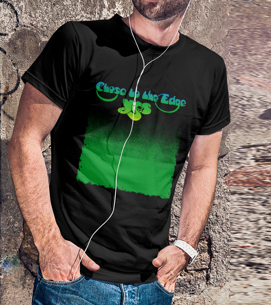 Close To The Edge Yes Logo Green Gradient T-Shirt