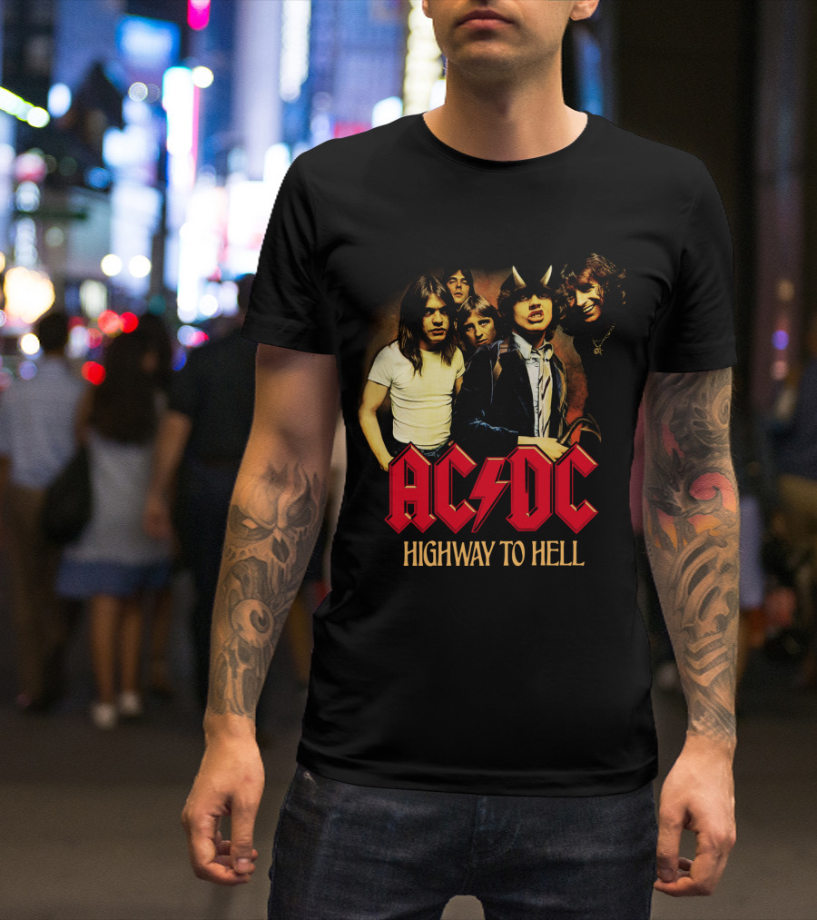 Acdc Highway To Hell Band Members T-Shirt