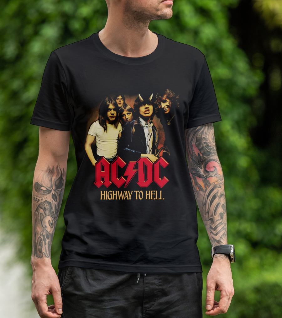 Acdc Highway To Hell Band Members T-Shirt