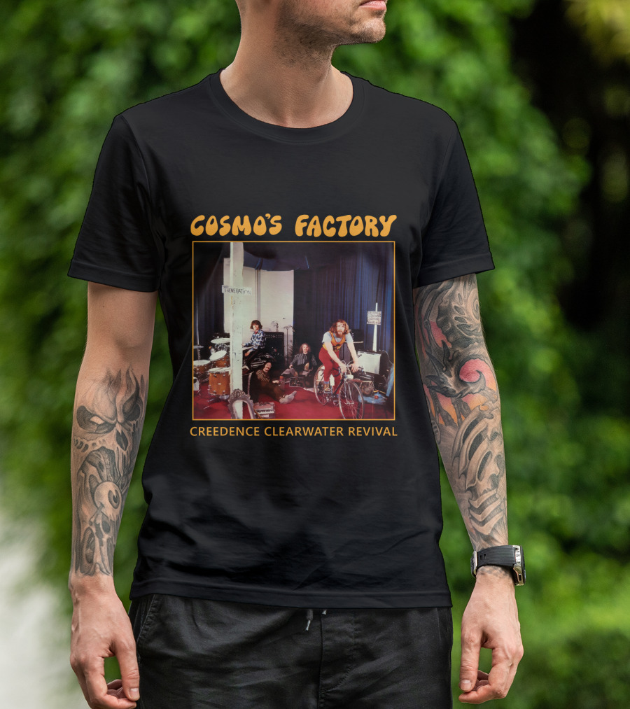 Creedence Clearwater Revival Cosmo's Factory Album 1970 Band Photo T-Shirt