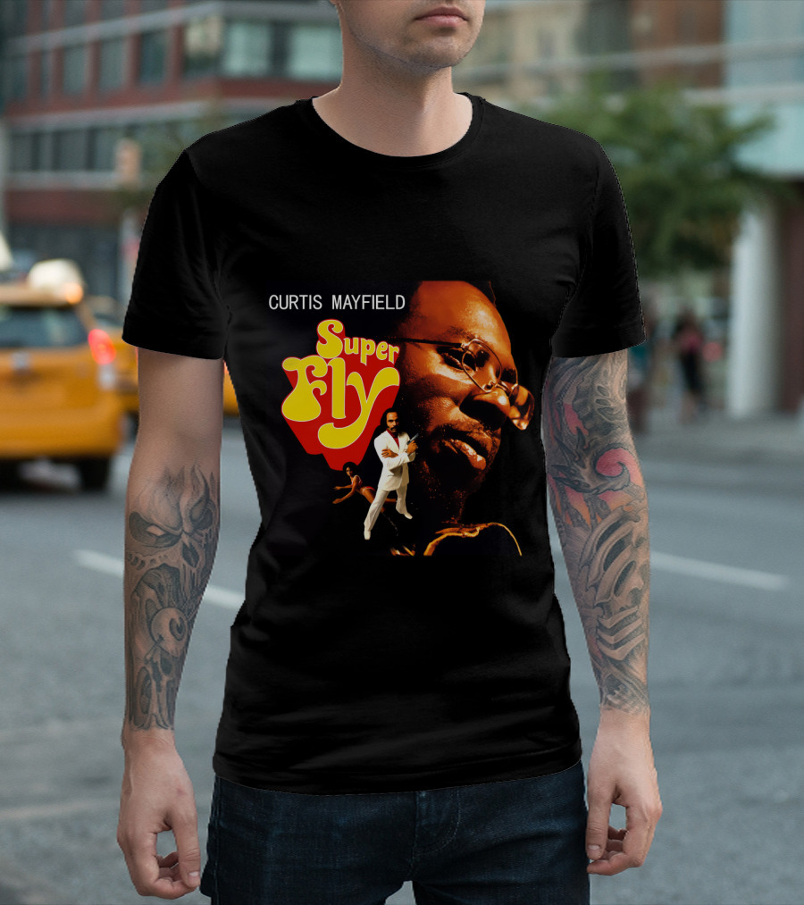 Curtis Mayfield Super Fly Classic Album Cover T-Shirt