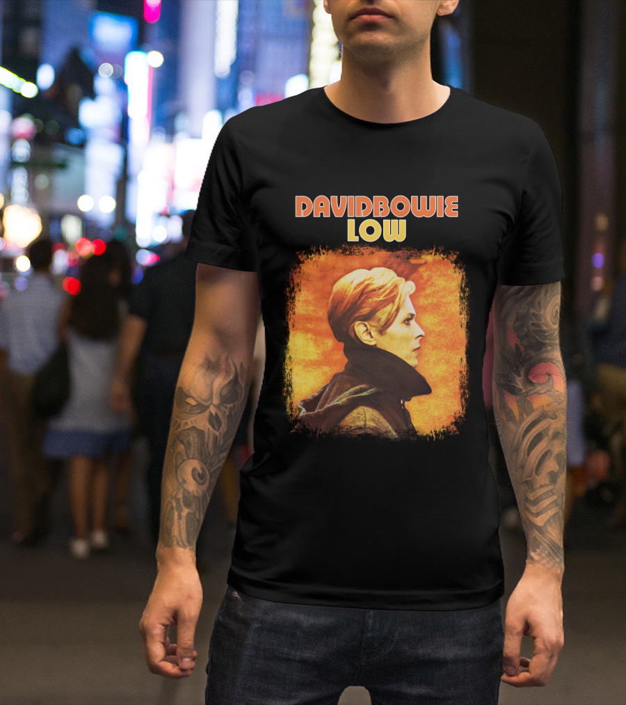 David Bowie Low Vintage Album Cover Profile T-Shirt