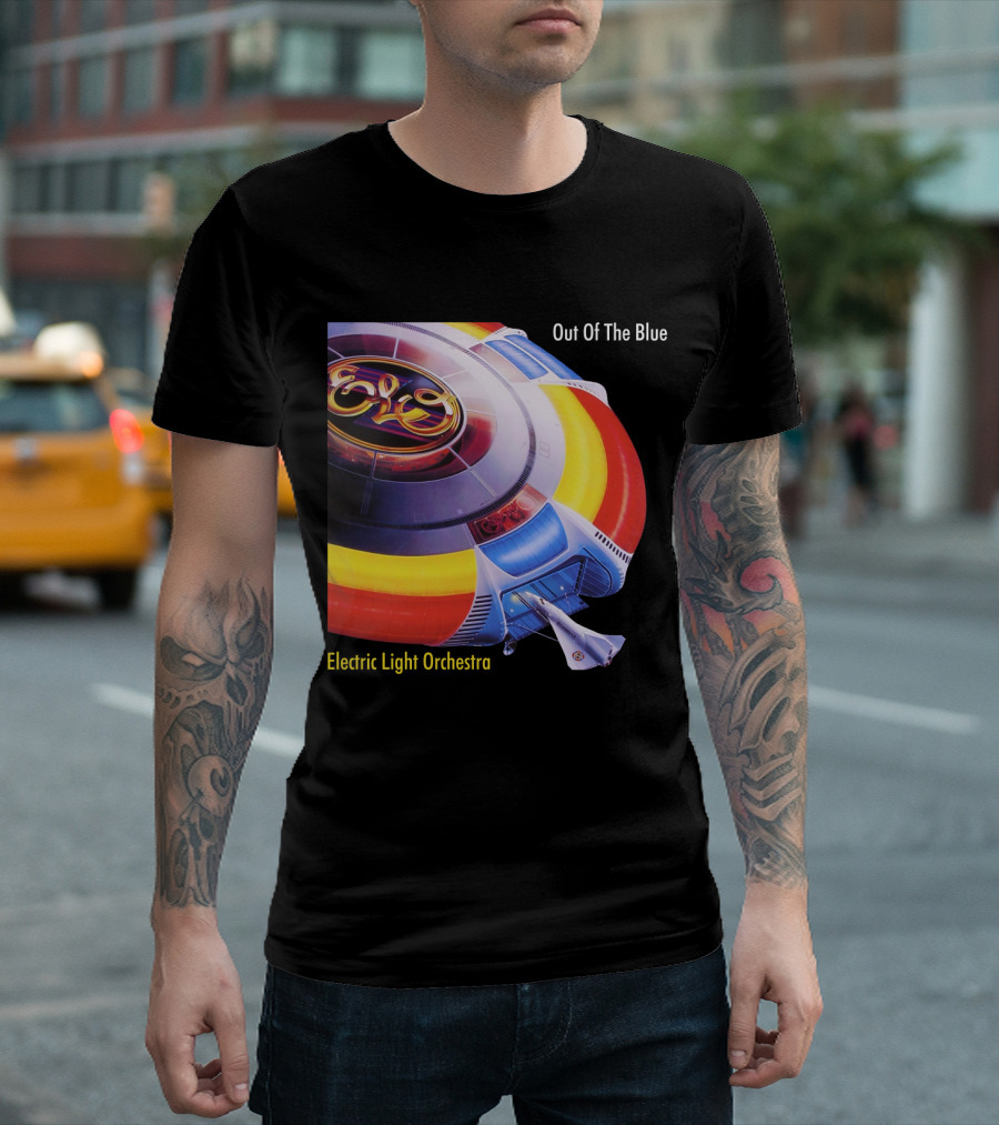 ELO Electric Light Orchestra Out Of The Blue Spaceship T-Shirt