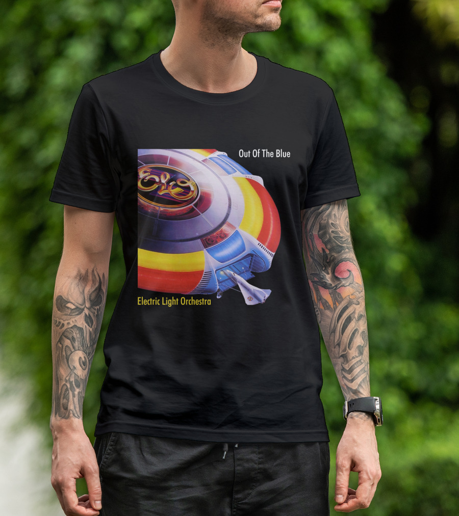ELO Electric Light Orchestra Out Of The Blue Spaceship T-Shirt