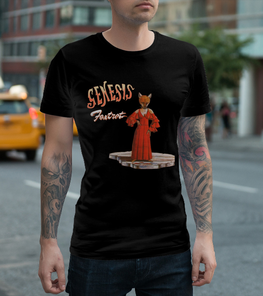 Genesis Fox In Red Dress Foxtrot T-Shirt