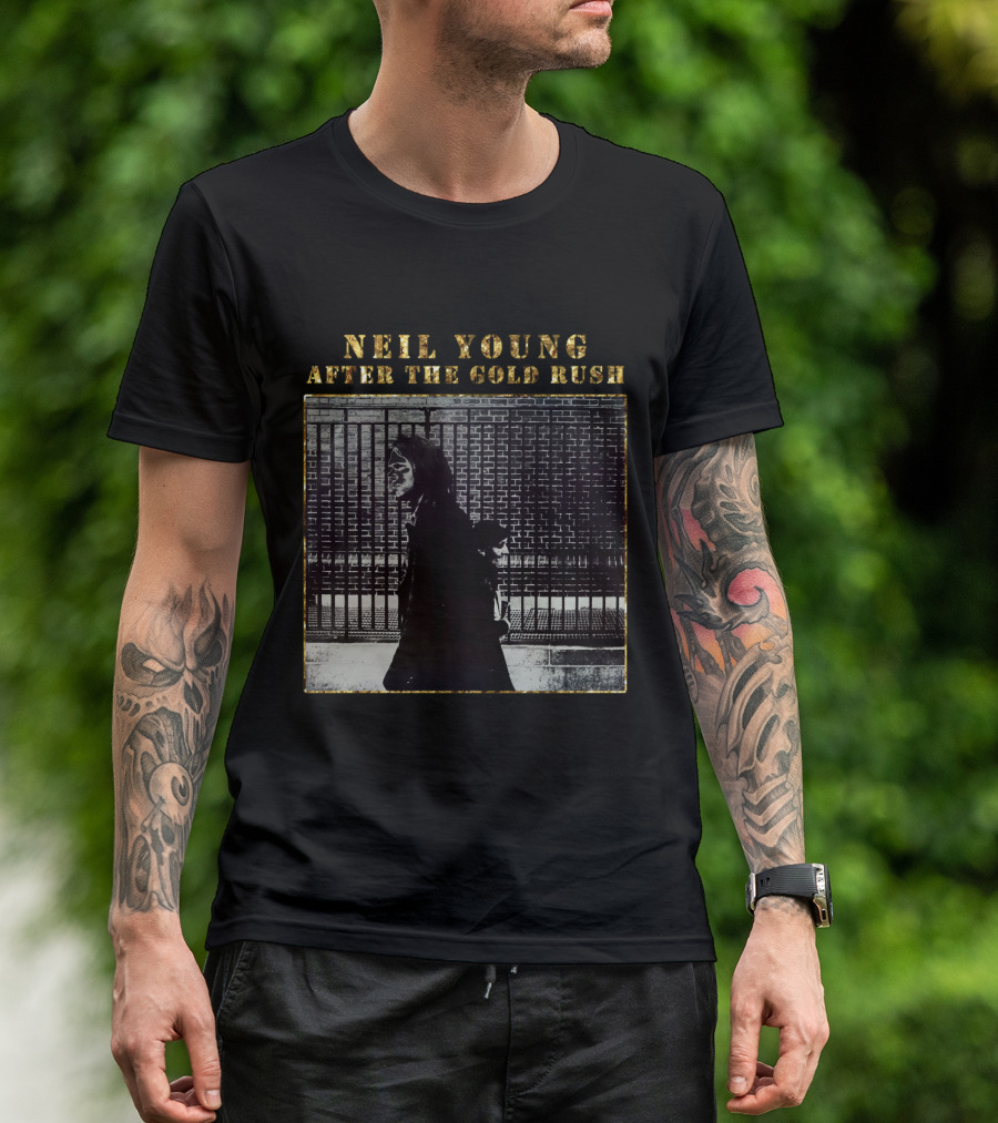 Neil Young After The Gold Rush Album Cover 1970 T-Shirt