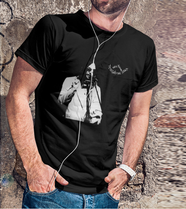 Neil Young Tonight's The Night Black And White Photo T-Shirt