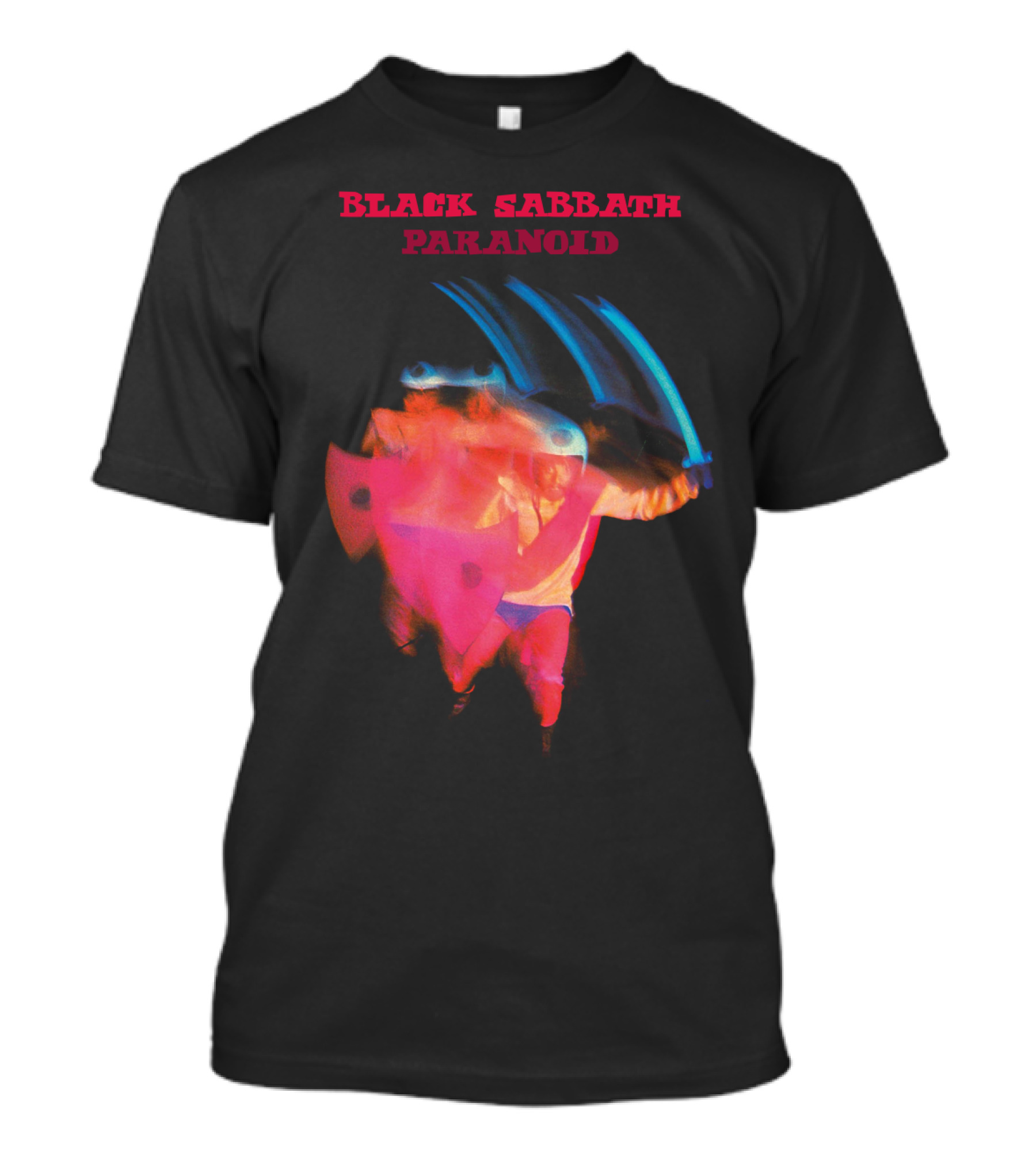 Black Sabbath Paranoid 1970 Album Cover T-Shirt