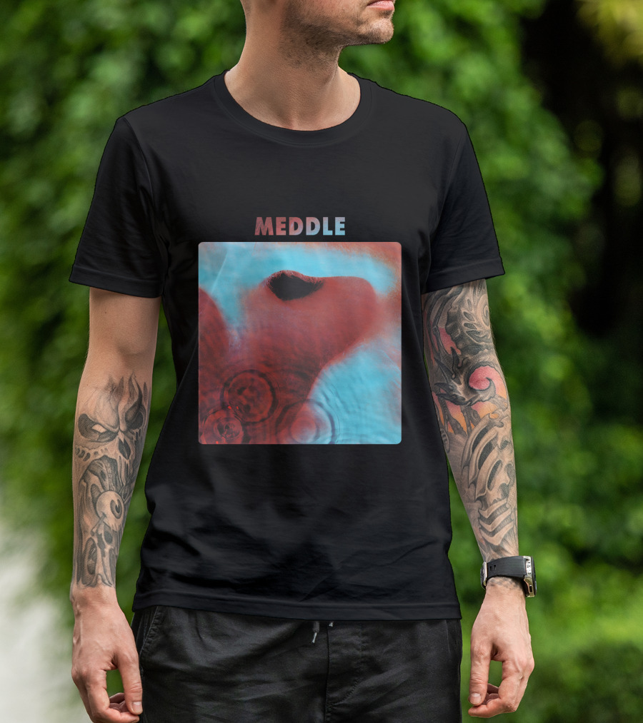 Meddle Pink Floyd 1971 Album Cover Art Ripples And Ear Theme T-Shirt
