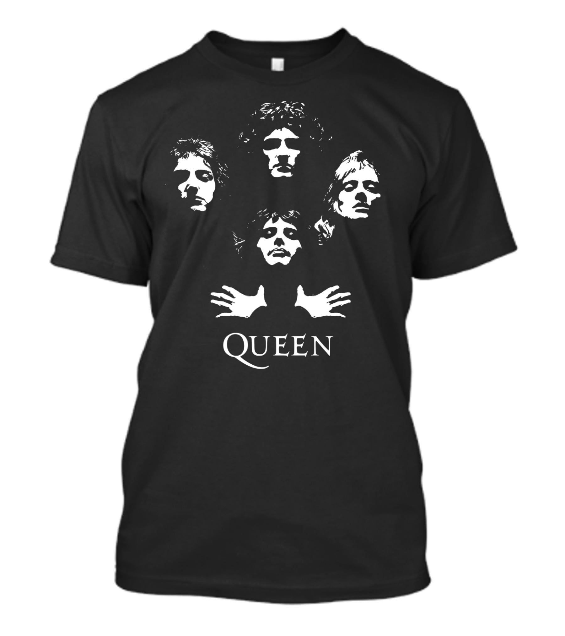 Queen Bohemian Rhapsody Band Members Iconic Silhouette T-Shirt