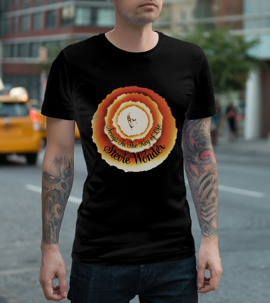 Stevie Wonder Songs In The Key Of Life Vintage Circular T-Shirt