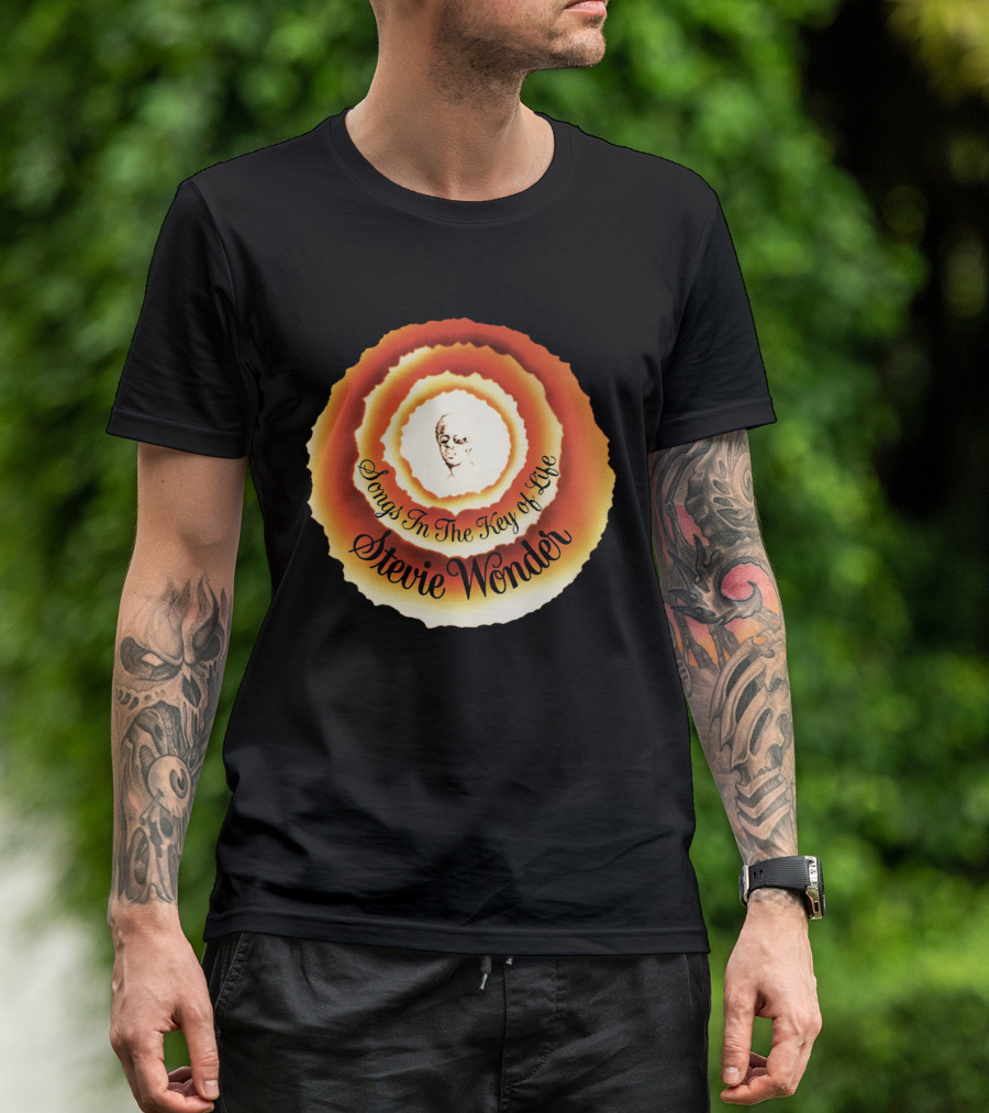 Stevie Wonder Songs In The Key Of Life Vintage Circular T-Shirt