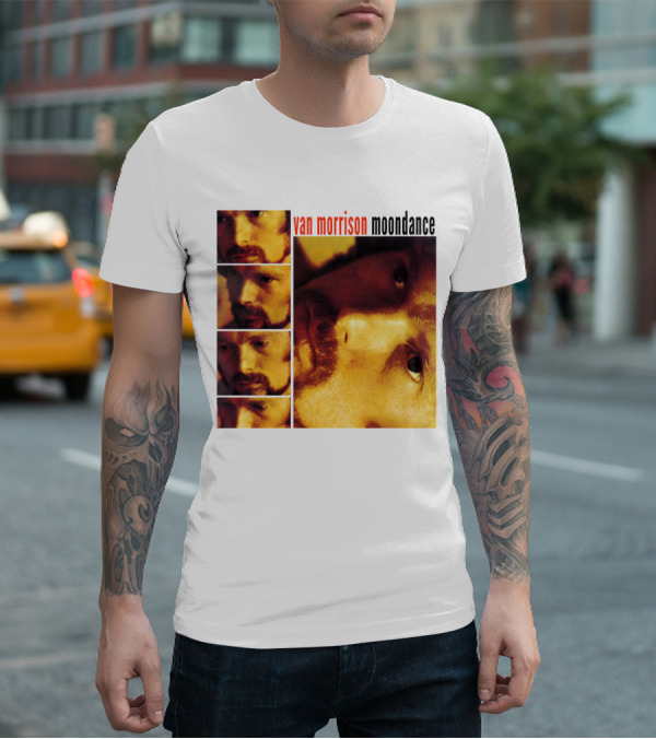 Van Morrison Moondance 1970 Album Cover T-Shirt