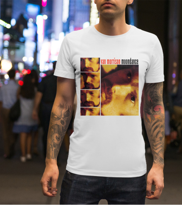 Van Morrison Moondance 1970 Album Cover T-Shirt
