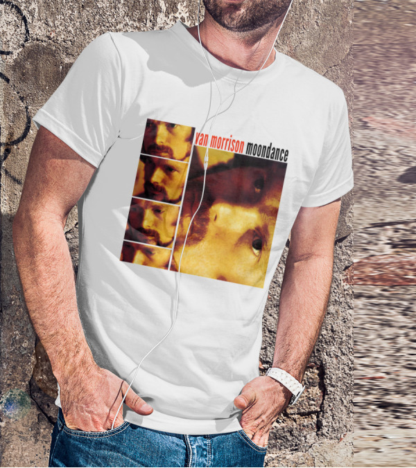 Van Morrison Moondance 1970 Album Cover T-Shirt
