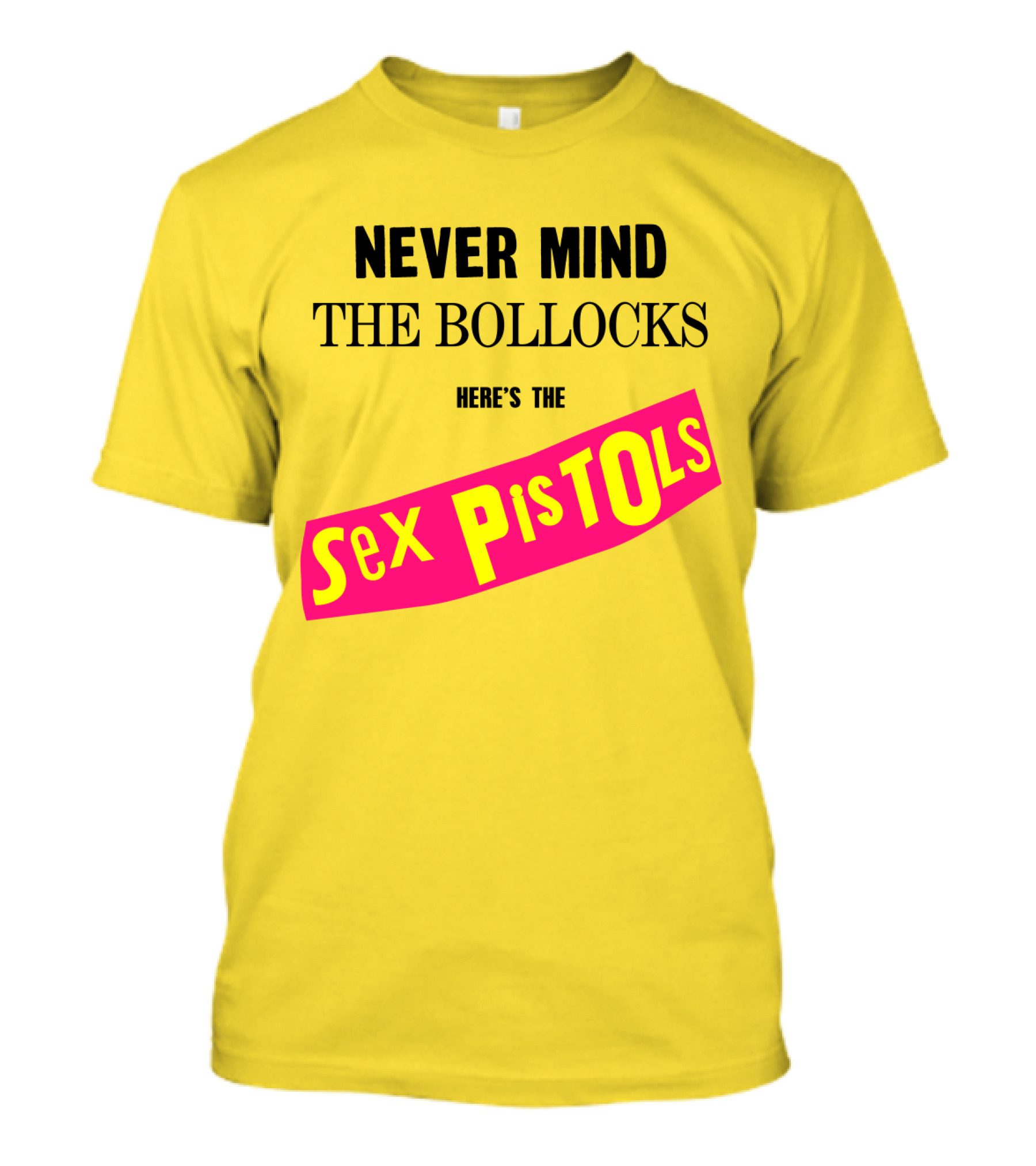 Never Mind The Bollocks Here's The Sex Pistols Classic Punk Rock Album Cover T-Shirt