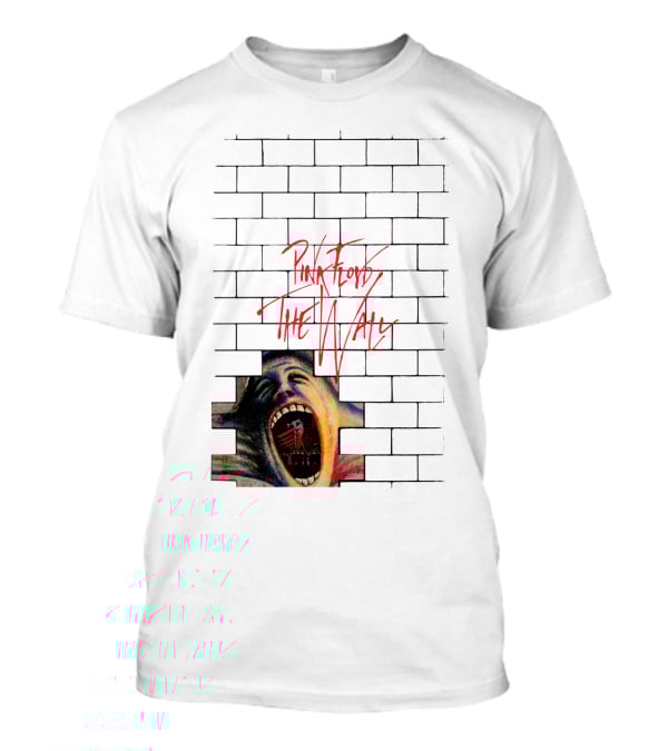Pink Floyd The Wall Scream Art On Brick T-Shirt