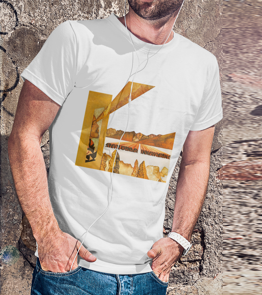 Stevie Wonder Innervisions Album Art Landscape Motif T-Shirt