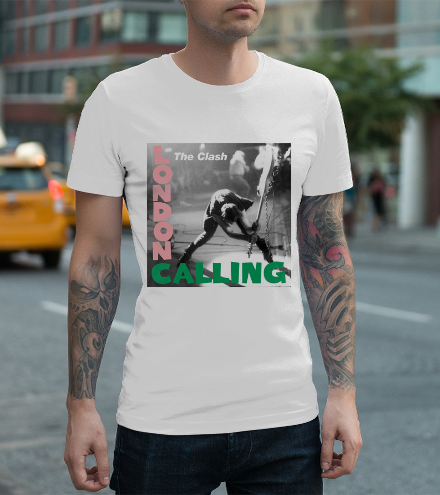 The Clash London Calling Iconic Album Cover Punk Rock Legends T-Shirt