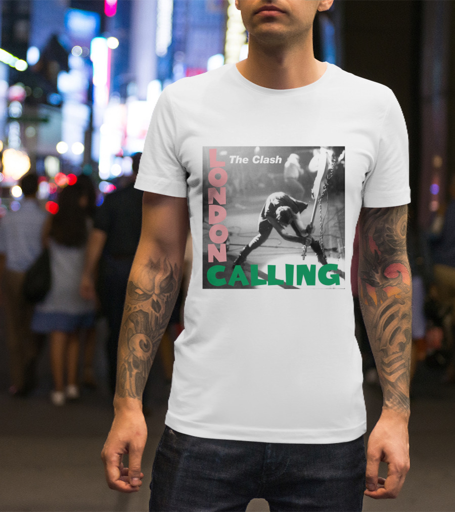 The Clash London Calling Iconic Album Cover Punk Rock Legends T-Shirt