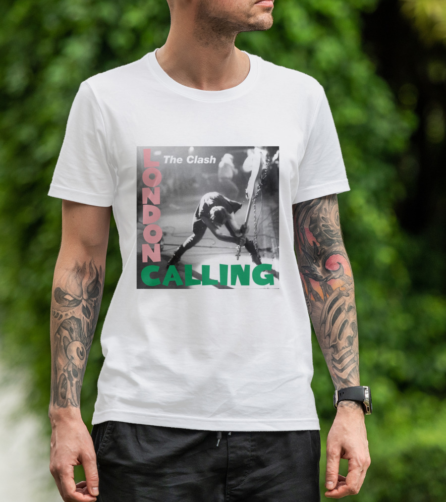 The Clash London Calling Iconic Album Cover Punk Rock Legends T-Shirt