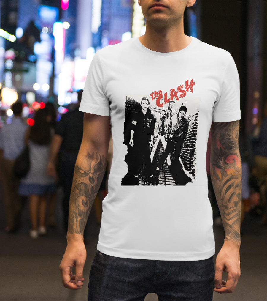 The Clash Iconic Punk Rock Album Cover T-Shirt