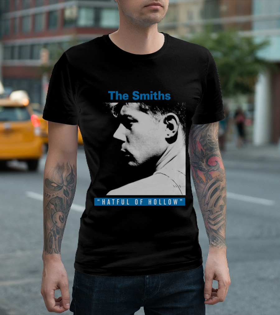 The Smiths Hatful Of Hollow Black and White Profile T-Shirt