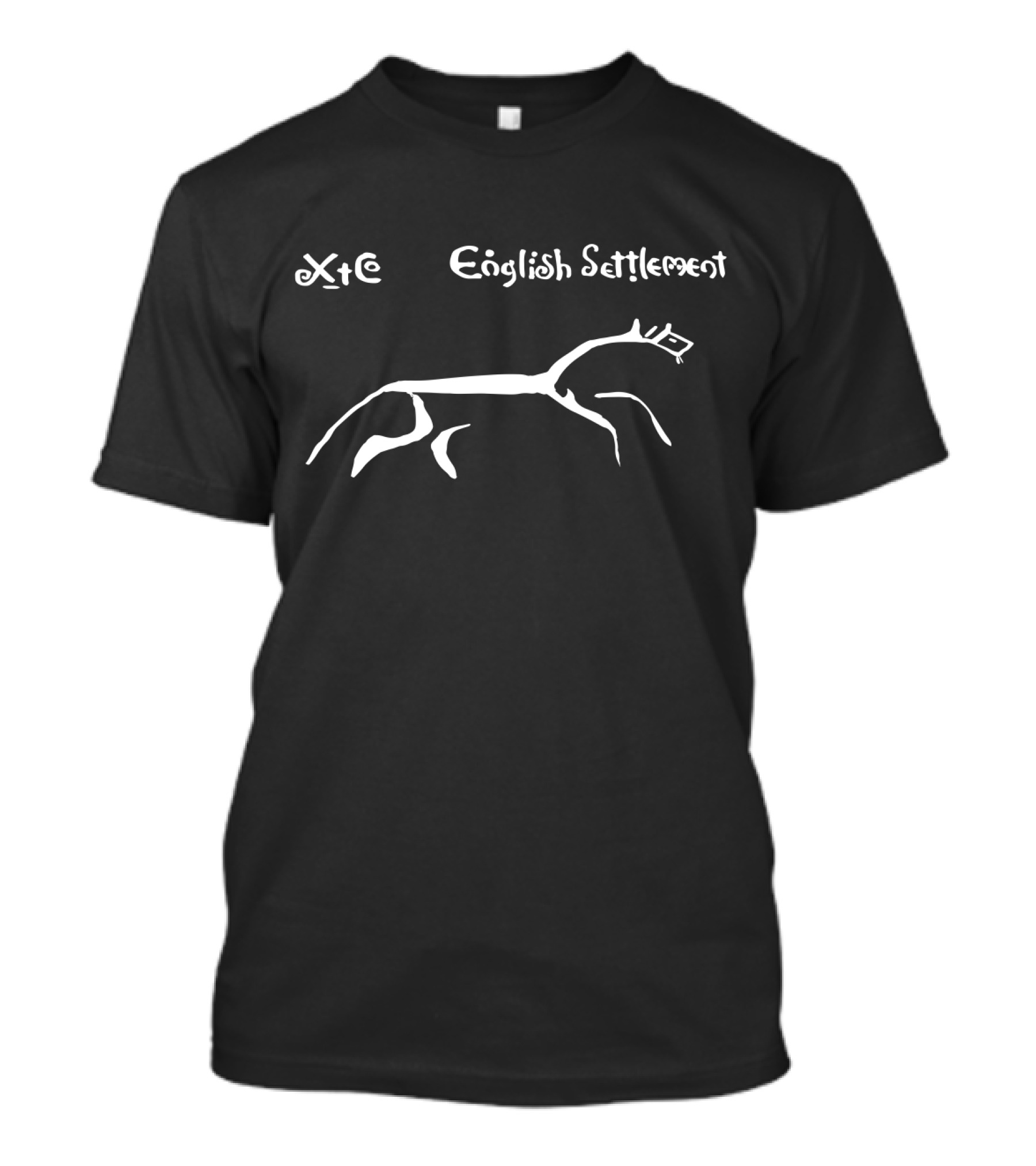 XTC English Settlement Album Uffington White Horse T-Shirt