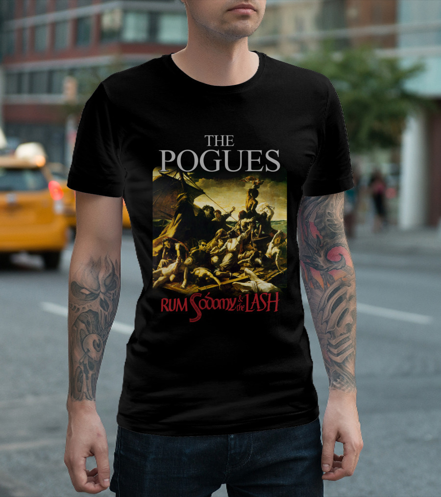 The Pogues Rum Sodomy And The Lash Album Cover Artwork T-Shirt