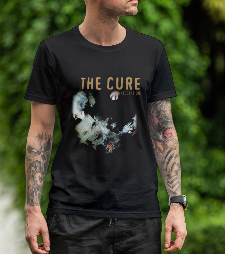 The Cure Disintegration Album Cover Floral Collage T-Shirt
