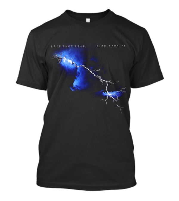 Dire Straits Love Over Gold Lightning Album T-Shirt