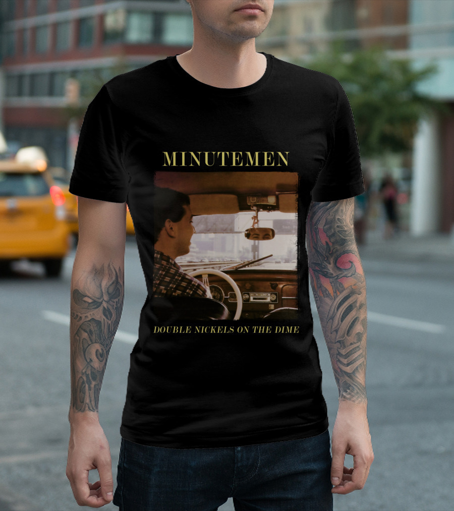 Minutemen Double Nickels on the Dime Album Cover Driving Scene T-Shirt