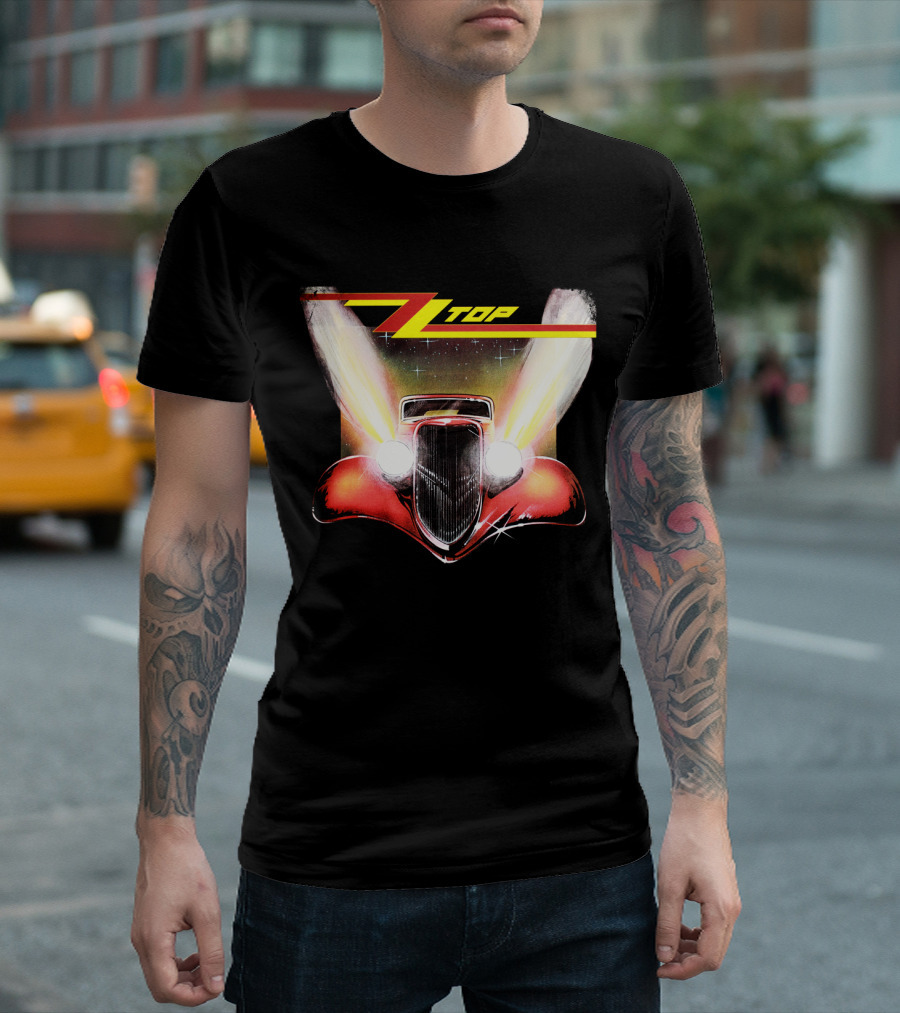 Zz Top Eliminator Hot Rod Album Cover Vintage 80S Band Merch T-Shirt
