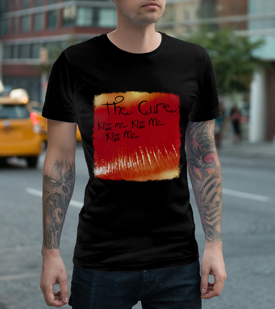 The Cure Kiss Me Kiss Me Kiss Me Red Lips T-Shirt