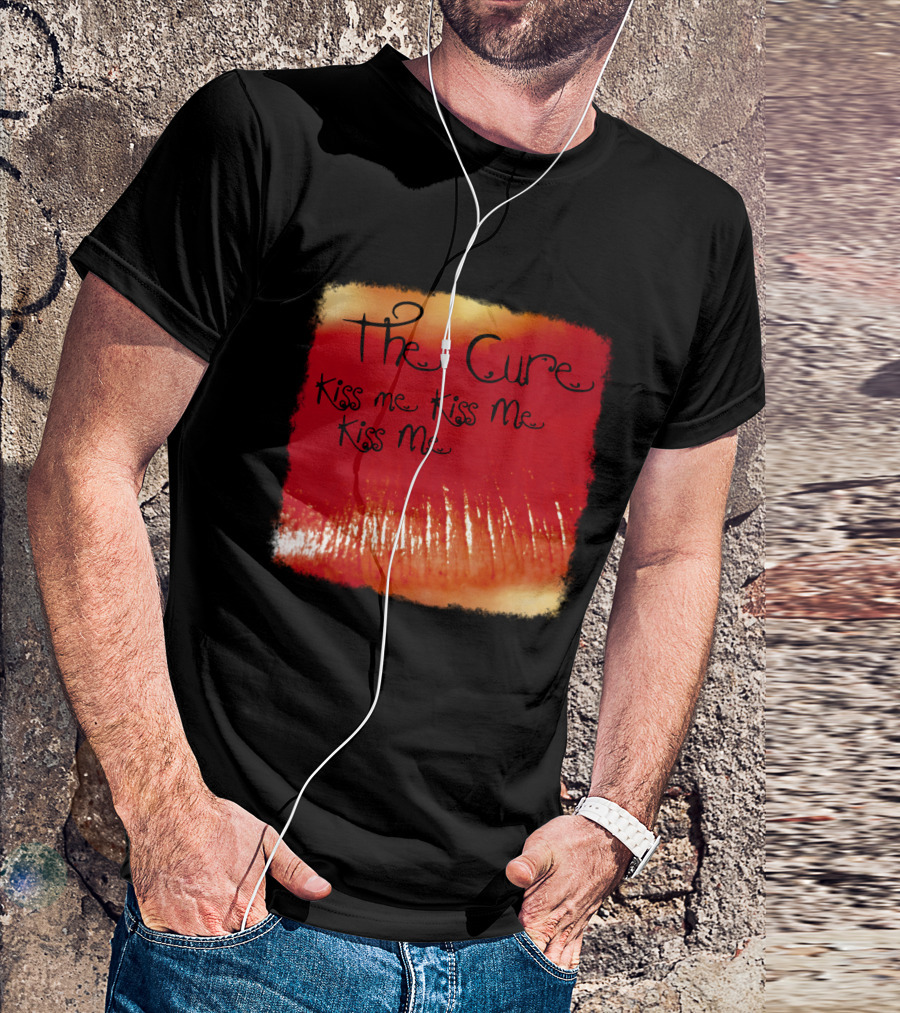 The Cure Kiss Me Kiss Me Kiss Me Red Lips T-Shirt