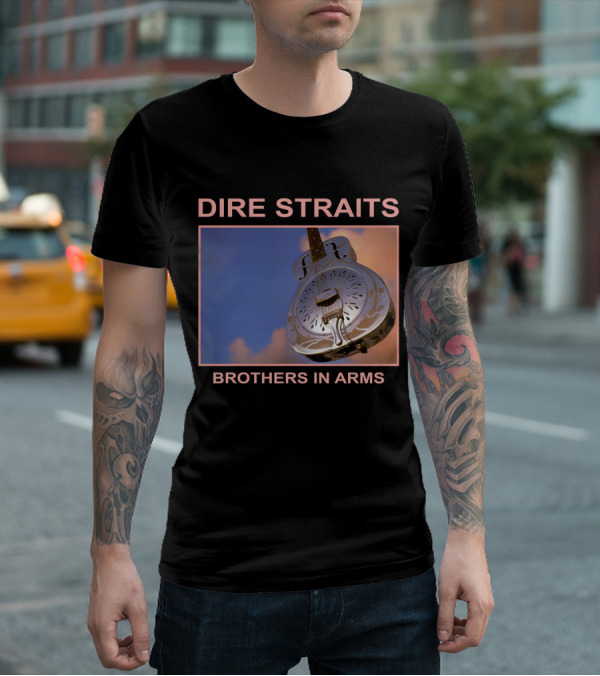 Dire Straits Brothers In Arms Steel Guitar T-Shirt