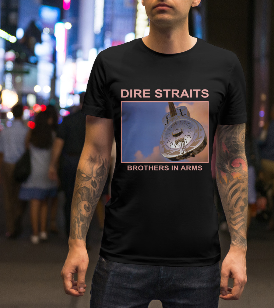 Dire Straits Brothers In Arms Steel Guitar T-Shirt