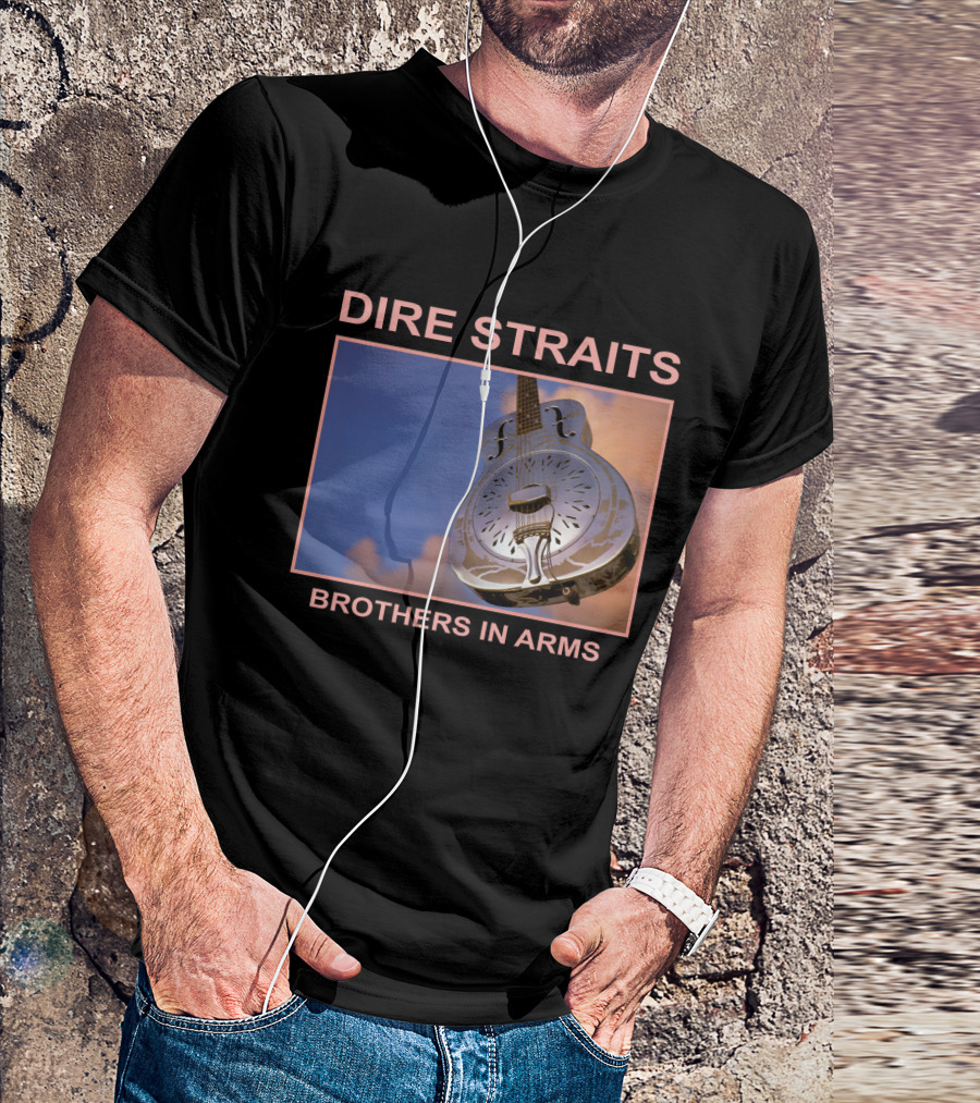Dire Straits Brothers In Arms Steel Guitar T-Shirt