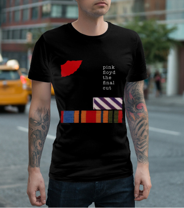 Pink Floyd The Final Cut Album Art With Military Ribbon And Black T-Shirt