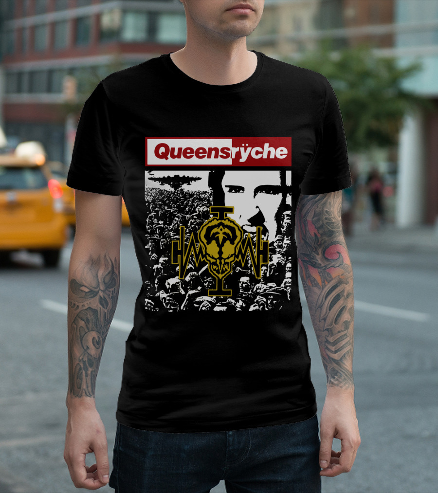 Queensrÿche Operation Mindcrime Album Artwork Iconic Skull T-Shirt
