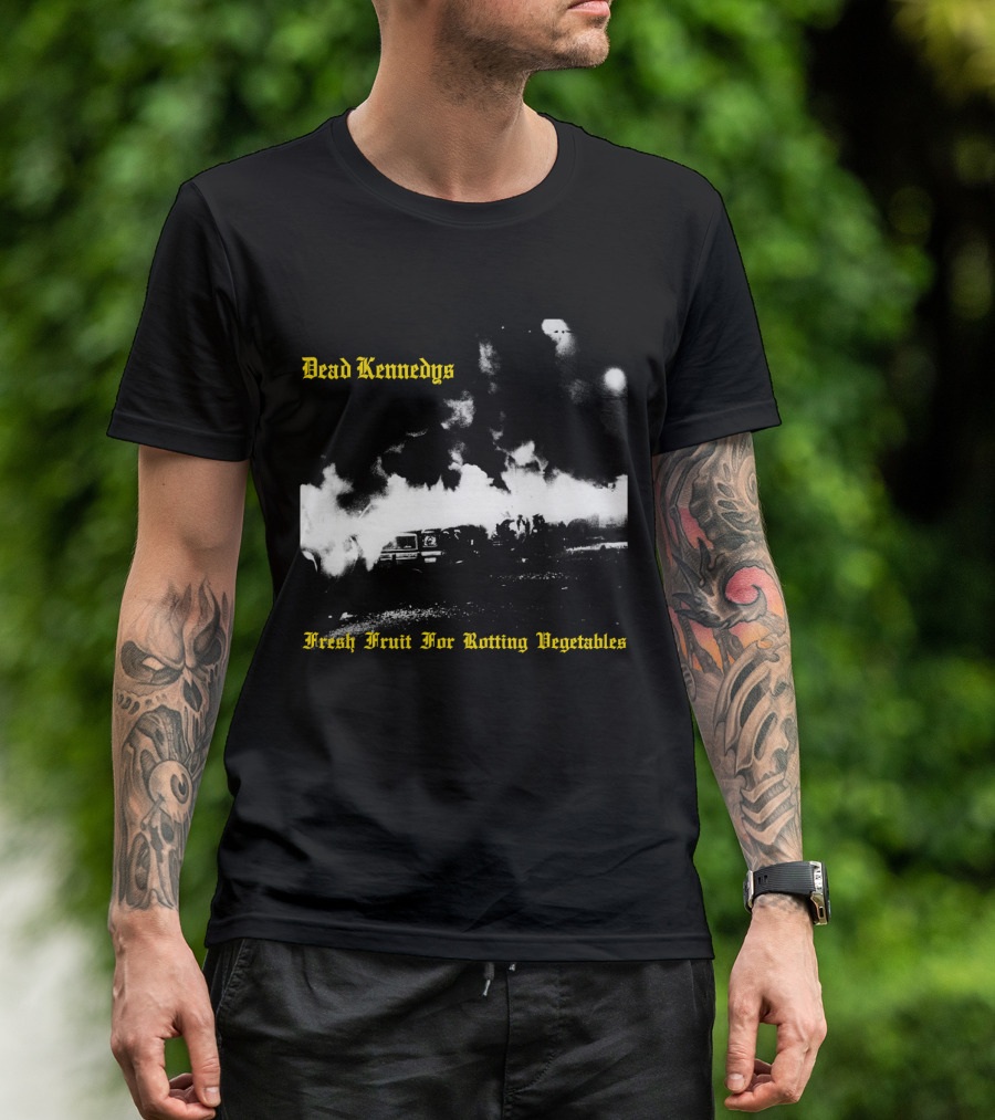 Dead Kennedys Fresh Fruit For Rotting Vegetables Burning Cars Scene T-Shirt