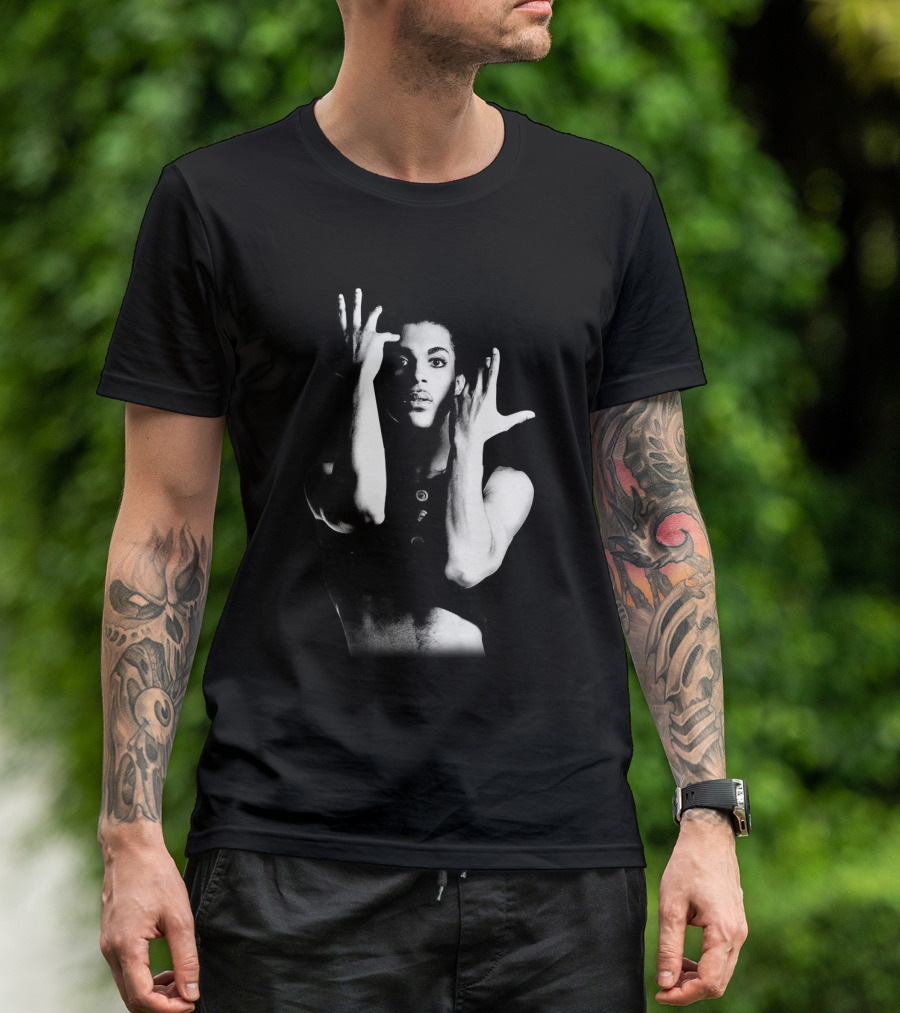 Prince Parade Black And White Iconic Pose T-Shirt