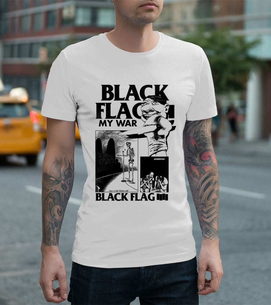 Black Flag My War This Is the Punch Line T-Shirt