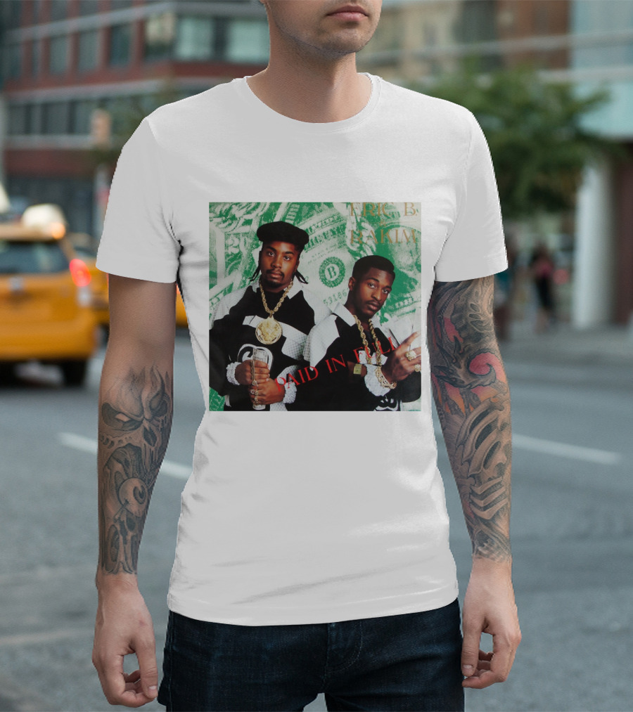 Eric B and Rakim Paid in Full Vintage Hip-Hop Album Cover T-Shirt