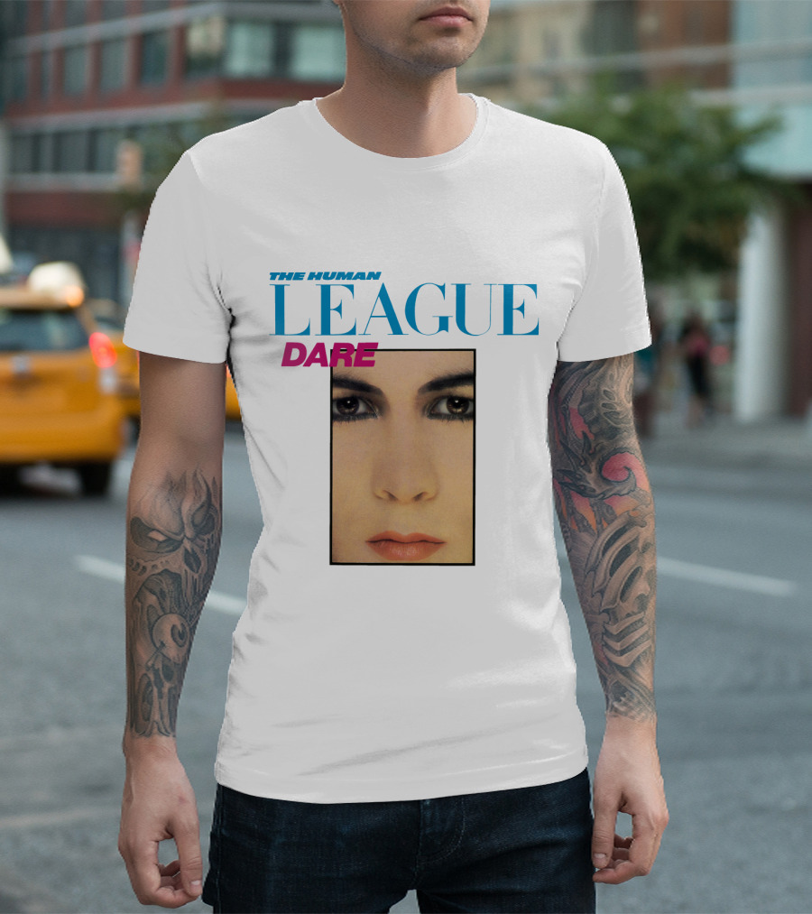 The Human League Dare Album Cover Art Face T-Shirt