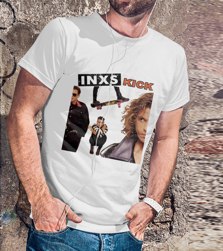 Inxs Kick Skateboard Punk Style T-Shirt