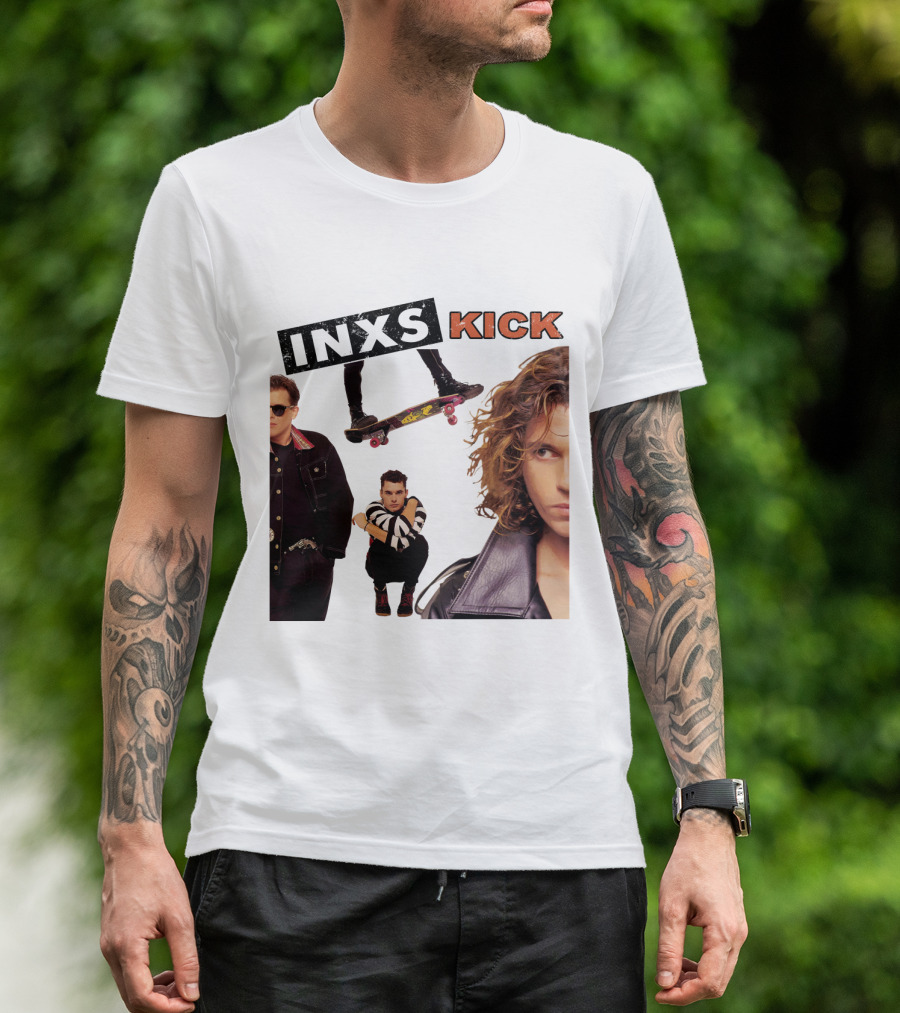 Inxs Kick Skateboard Punk Style T-Shirt