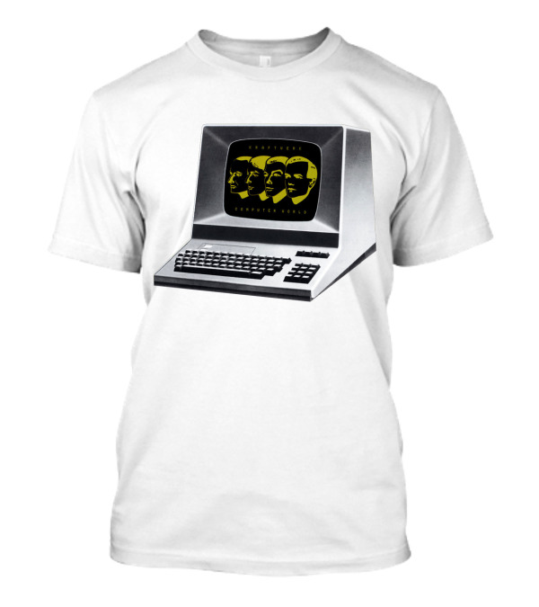 Kraftwerk Computer World Faces On Retro Monitor T-Shirt
